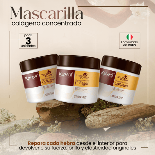 Pack de 3 - Mascarilla Capilar Profesional de Colágeno 3x500ml