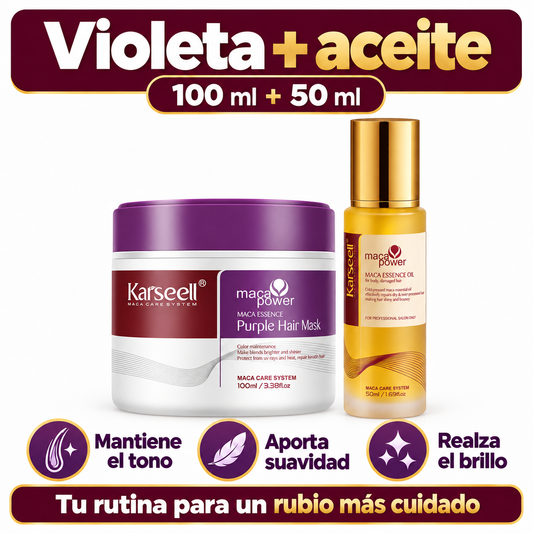 Pack Mascarilla Violeta 100 ml + Sérum de Aceite de Argán 50 ml