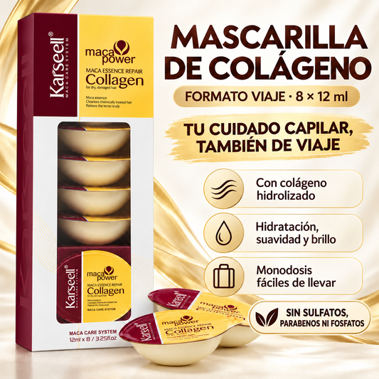 Mascarilla de Colágeno Monodosis 8 × 12 ml