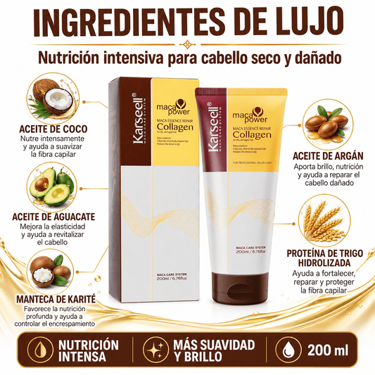 Mascarilla Capilar de Colágeno Formato Tubo 200ml