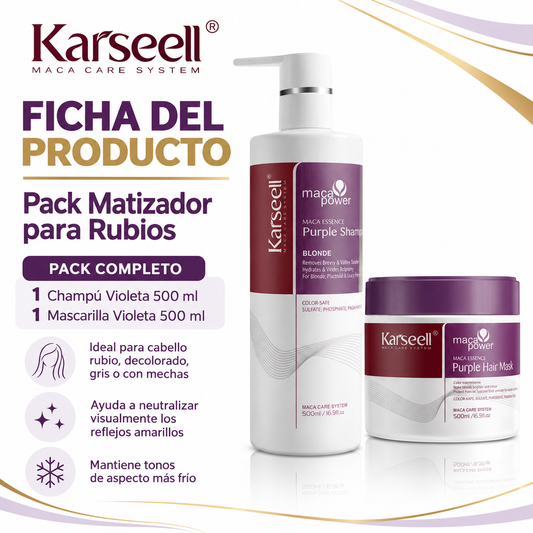 Pack Mascarilla Violeta 500 ml + Champú Violeta 500 ml