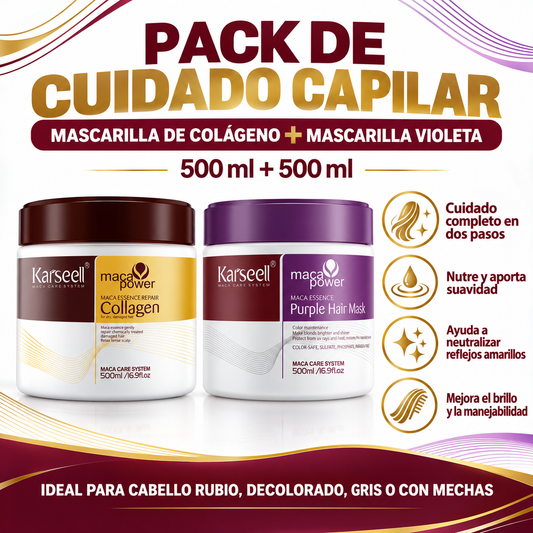 Pack Mascarilla de Colágeno 500 ml + Mascarilla de Violeta 500 ml