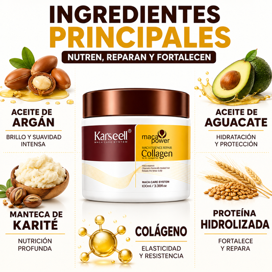 Mascarilla Capilar de Colágeno Formato Viaje 100ml