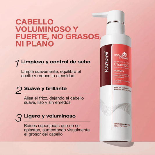 Pack Champú Voluminizador y Acondicionador Reparador 2x200ml