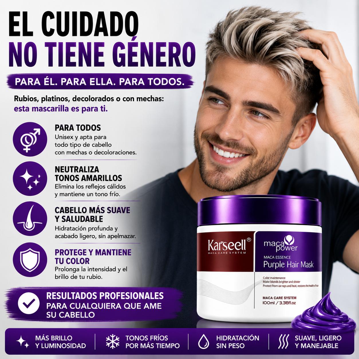 Professionelle violette Haarmaske 100ml
