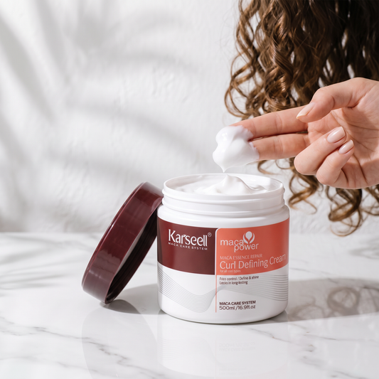 Mascarilla definidora de rizos Karseell 500 ml abierta