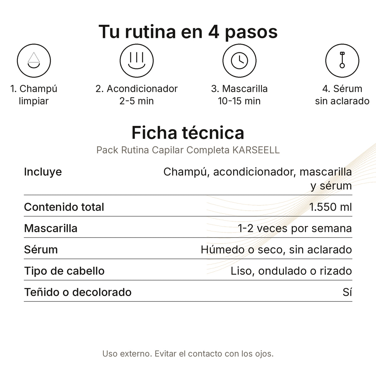 Pack Champú Maca 500 ml + Acondicionador 50 ml + Mascarilla Colágeno 500 ml + Aceite 50 ml — foto 13