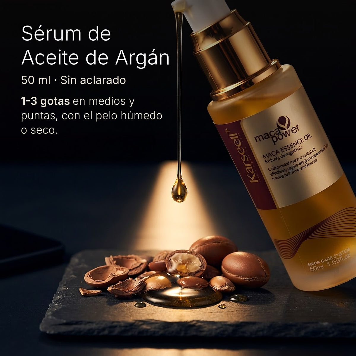 Pack Champú Maca 500 ml + Acondicionador 50 ml + Mascarilla Colágeno 500 ml + Aceite 50 ml — foto 3