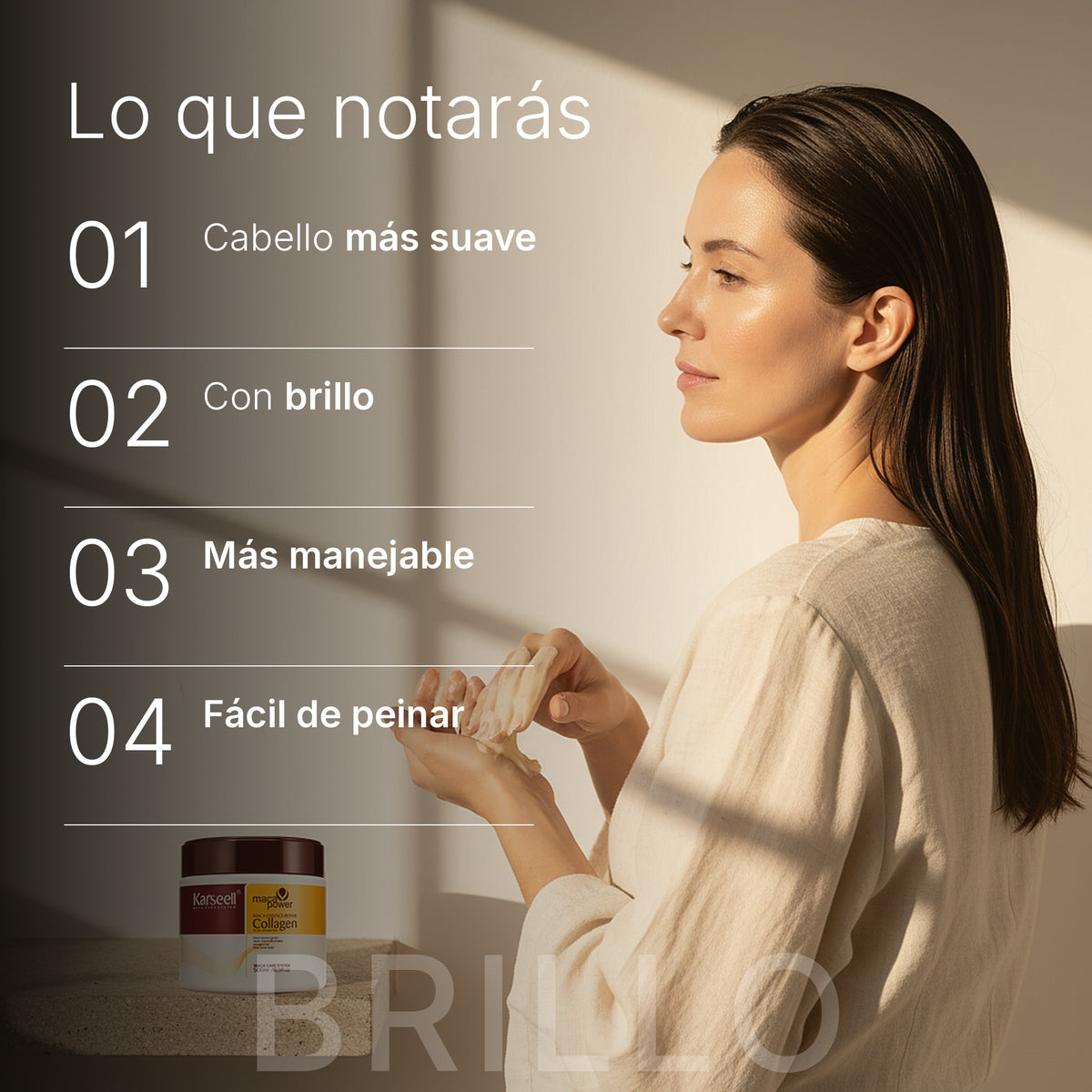 Pack Champú Maca 500 ml + Acondicionador 50 ml + Mascarilla Colágeno 500 ml + Aceite 50 ml — foto 10