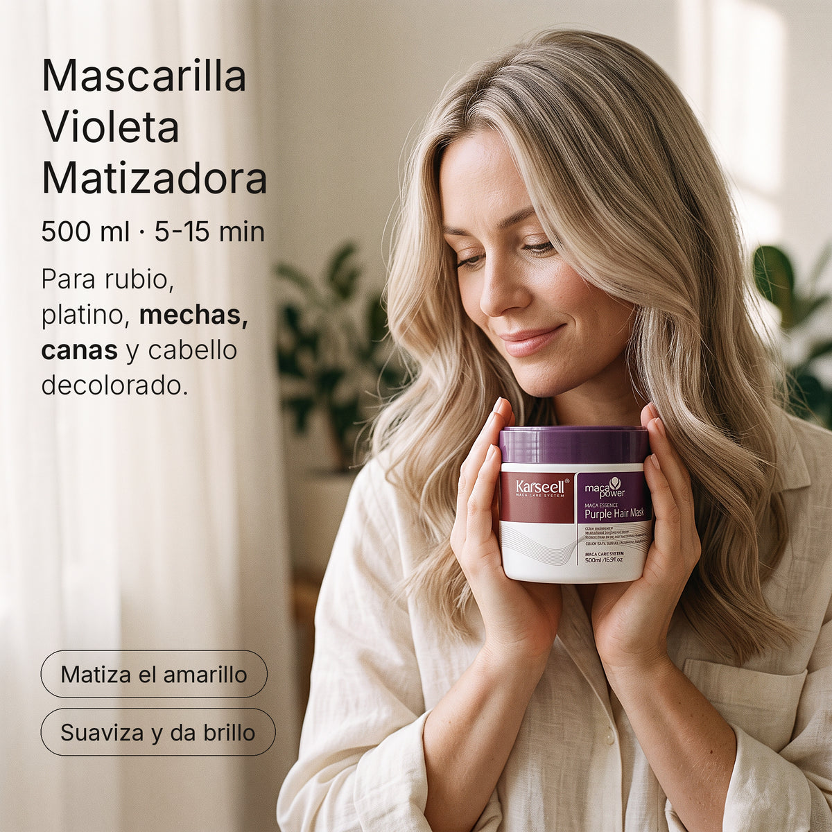 Mascarilla Capilar Violeta 500 ml — foto 2