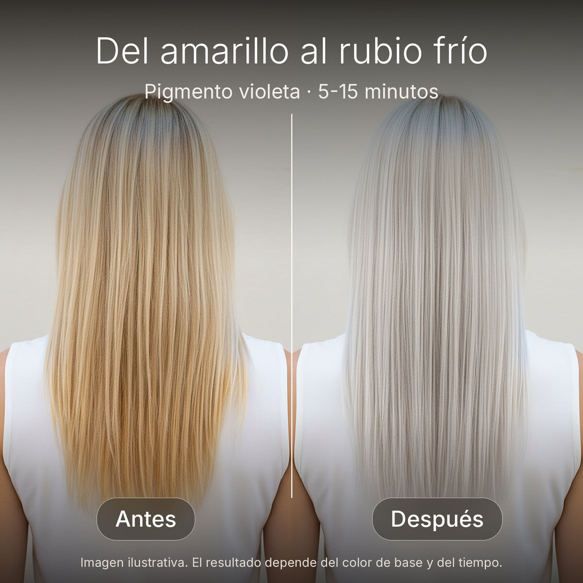 Rubio antes y después de matizar