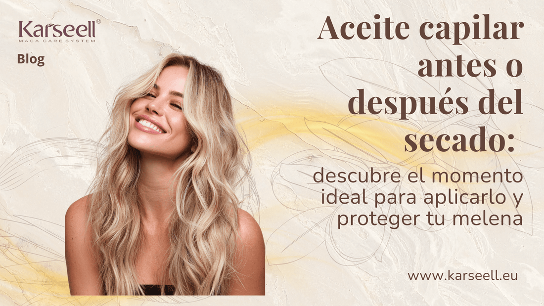 Aceite capilar antes o después del secado
