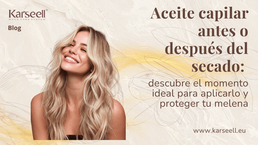 Aceite capilar antes o después del secado