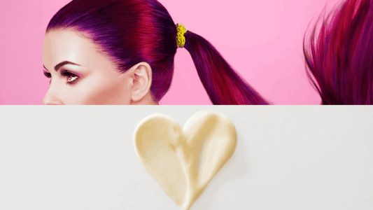 Mujer con coleta de color fantasía vibrante que se mantiene gracias a una buena rutina de pelo teñido