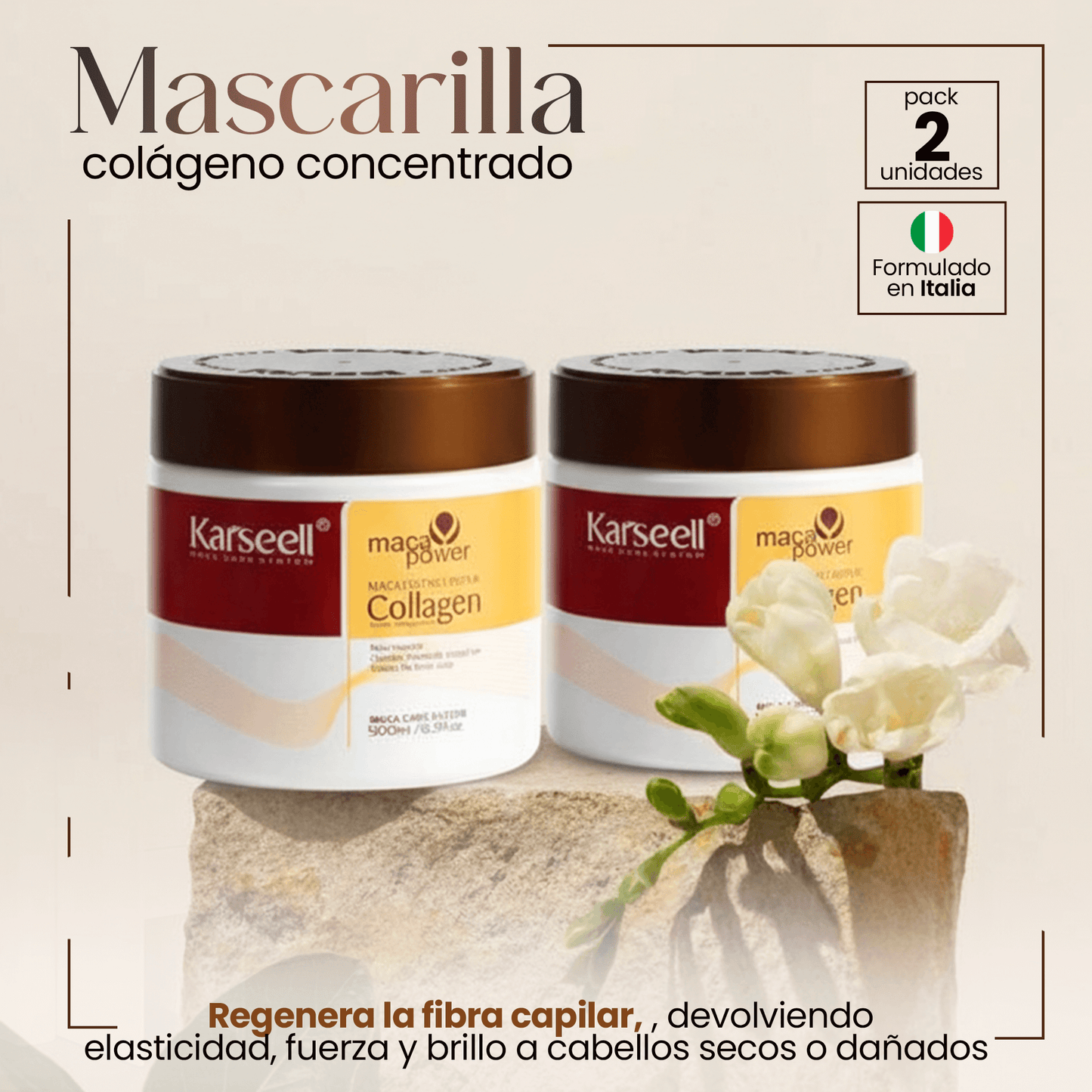 2-pack professional collagen hair mask