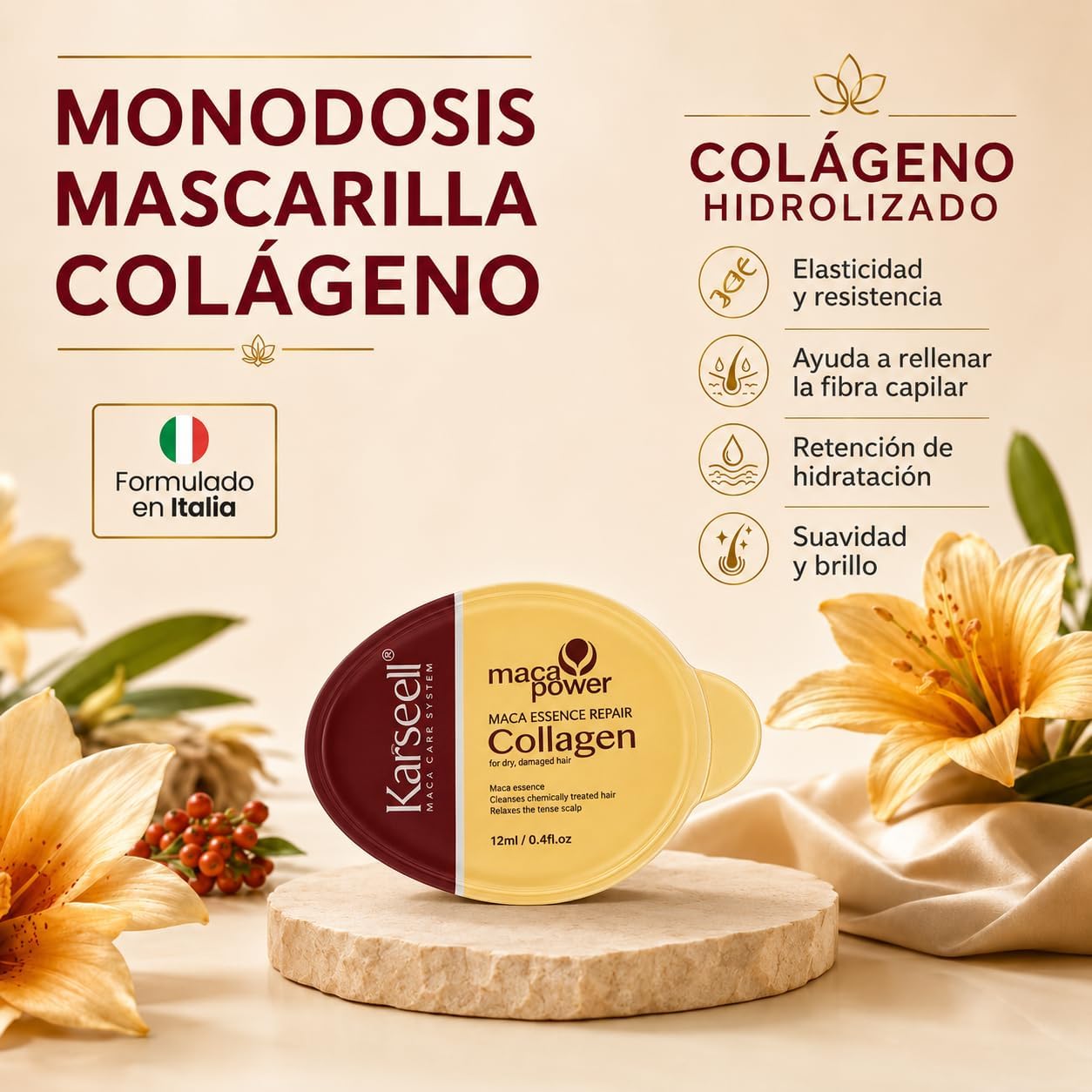 Pack 16 Mascarillas Colágeno Monodosis 16x12ml
