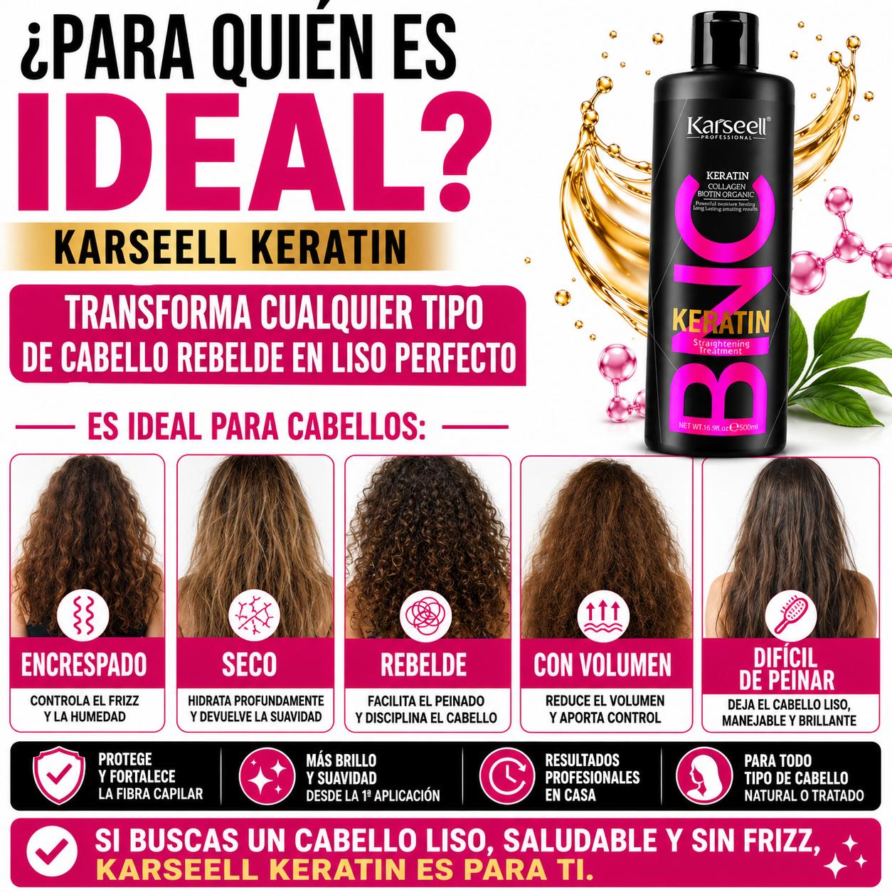Queratina Alisadora BNC Sin Formol 500ml