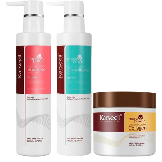 Pack Champú Volumen 200 ml + Acondicionador 200 ml + Mascarilla Colágeno 100 ml