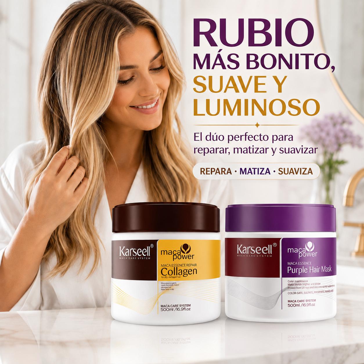 Collagen hair mask + violet toning mask [500ml]