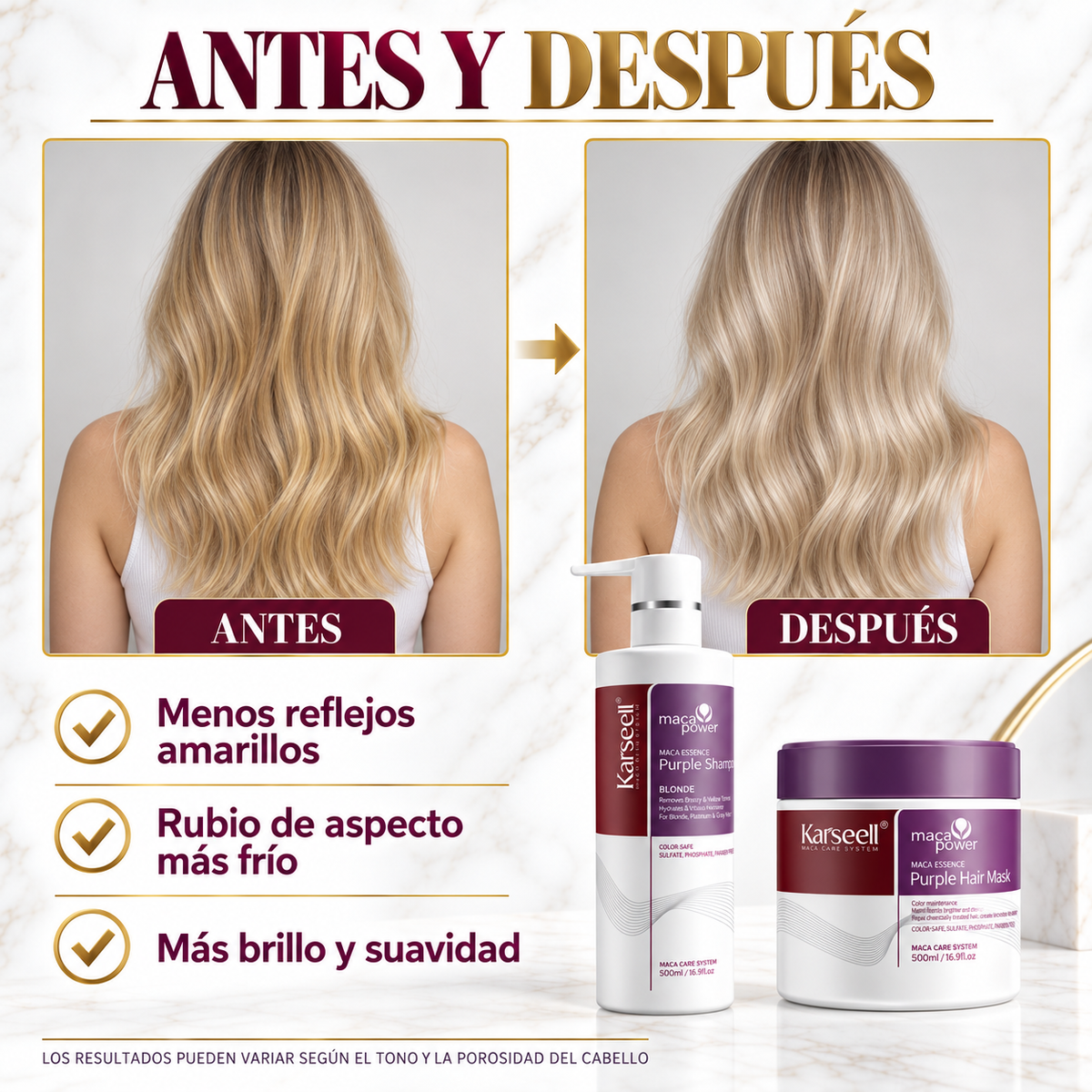 Pack Mascarilla Violeta 500 ml + Champú Violeta 500 ml