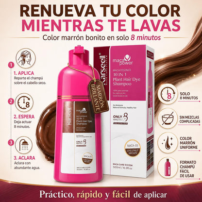 Champú Tinte Castaño Natural Chestnut Brown 500ml