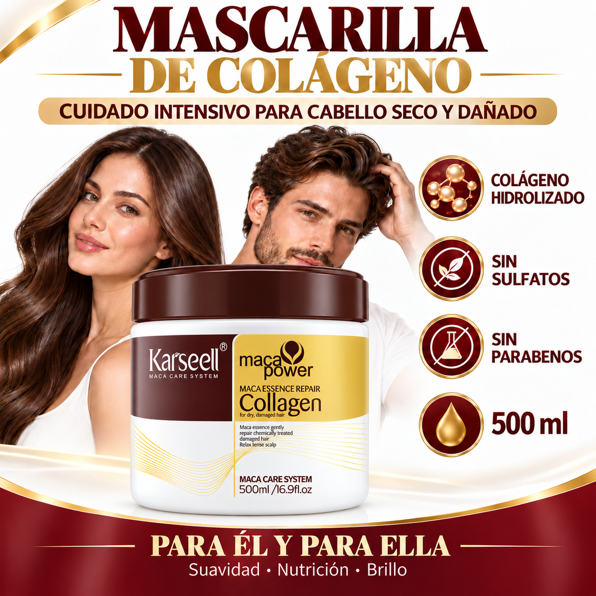 Mascarilla Capilar de Colágeno 500 ml