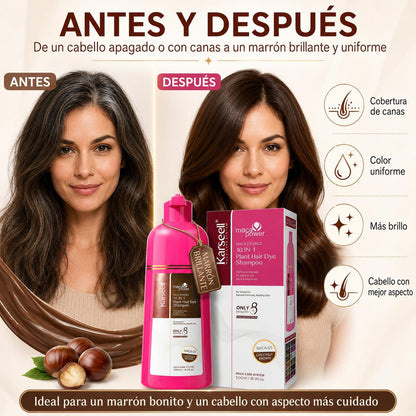 Champú Tinte Castaño Natural Chestnut Brown 500ml