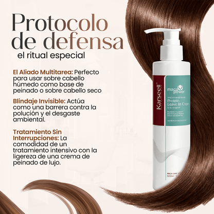 Crema de proteínas leave in sin aclarado 200ml