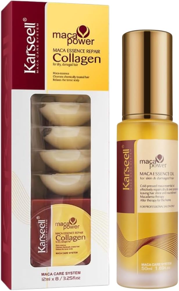 KARSEELL Mascarilla de Colágeno Monodosis 8x12ml + Sérum de Aceite de Argán 50ml