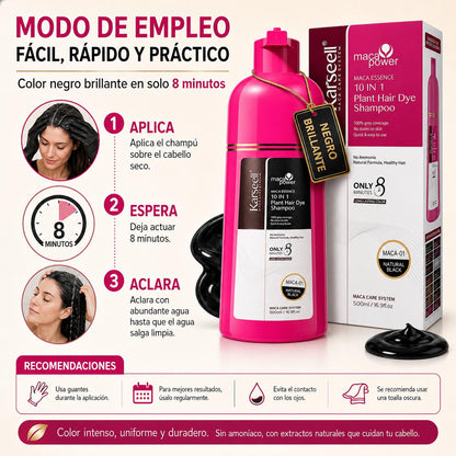 Champú Tinte Negro Natural 500ml