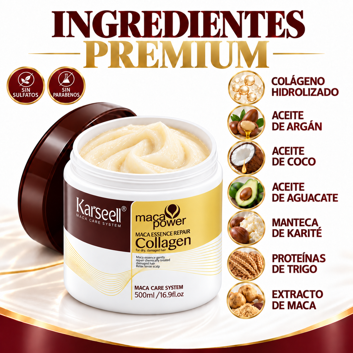 Mascarilla Capilar de Colágeno 500 ml