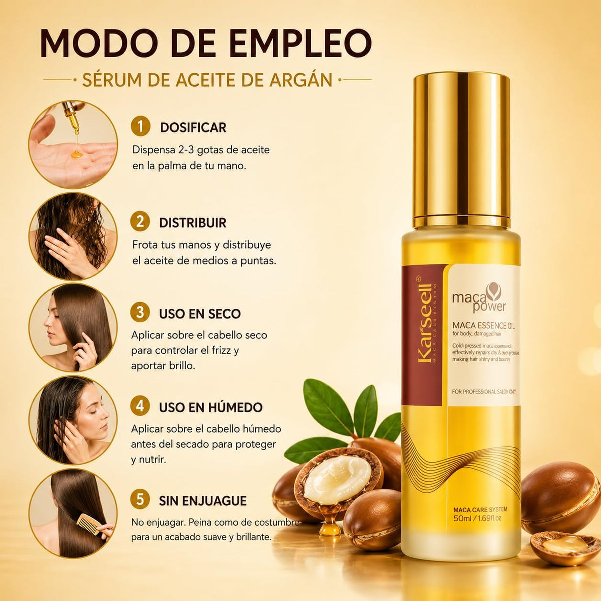 KARSEELL Mascarilla de Colágeno Monodosis 8x12ml + Sérum de Aceite de Argán 50ml