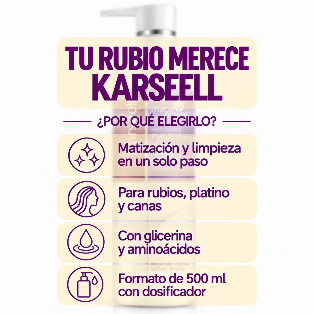 Professionelles Violett-Tönungsshampoo [500ml]