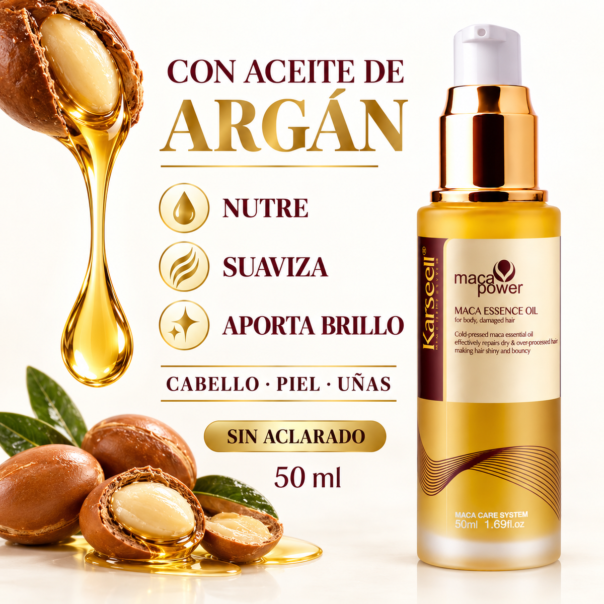 Sérum Capilar de Aceite de Argán 50 ml