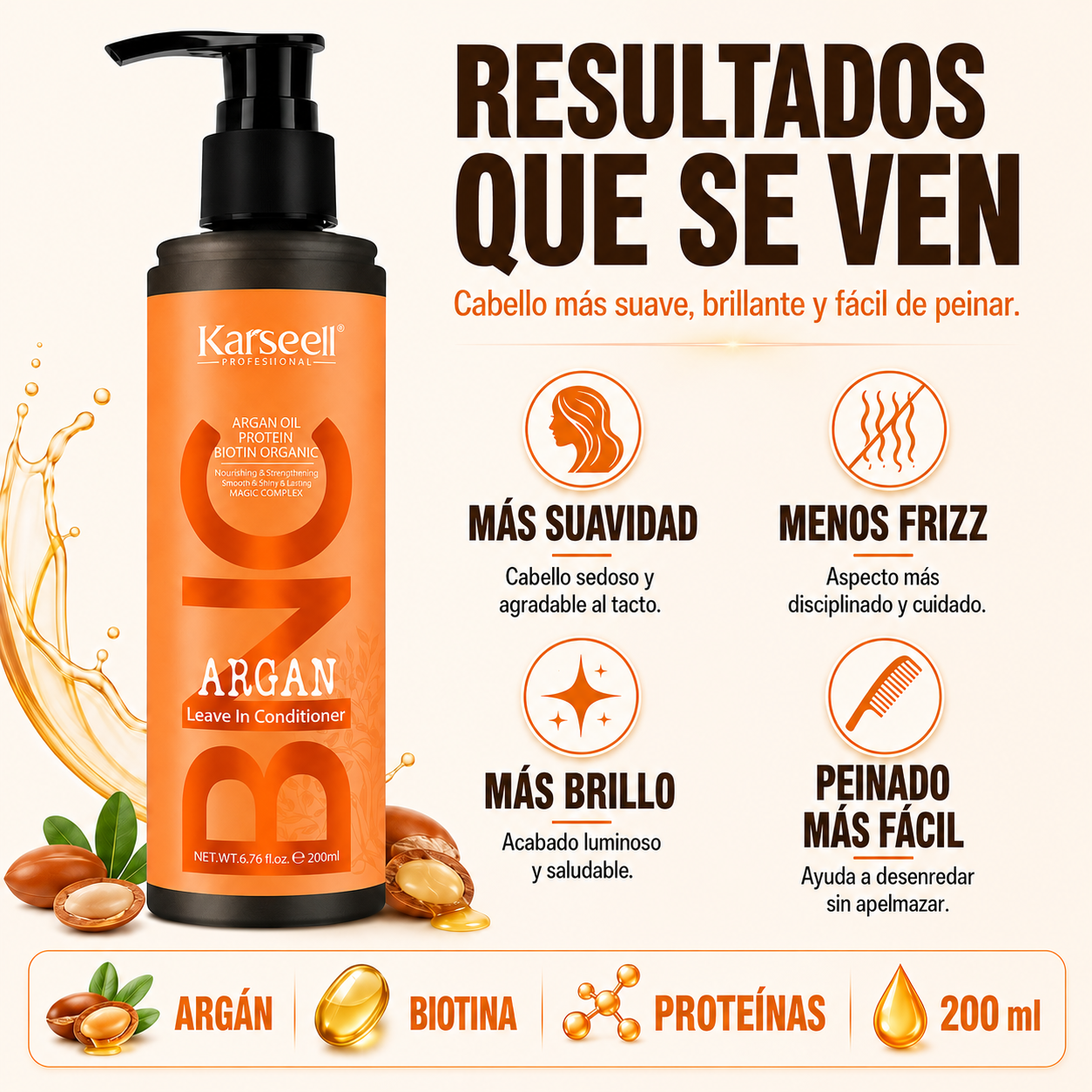 Bnc acondicionador sin aclarado leave in capilar [200ml]