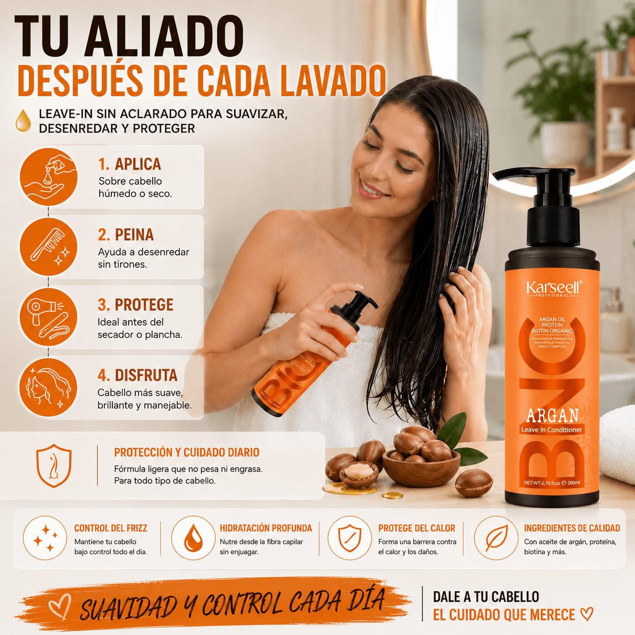 Bnc acondicionador sin aclarado leave in capilar [200ml]