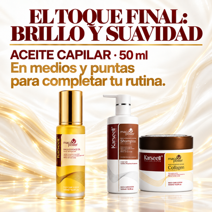 Confezione riparazione capelli: maschera al collagene 500ml + shampoo 500ml