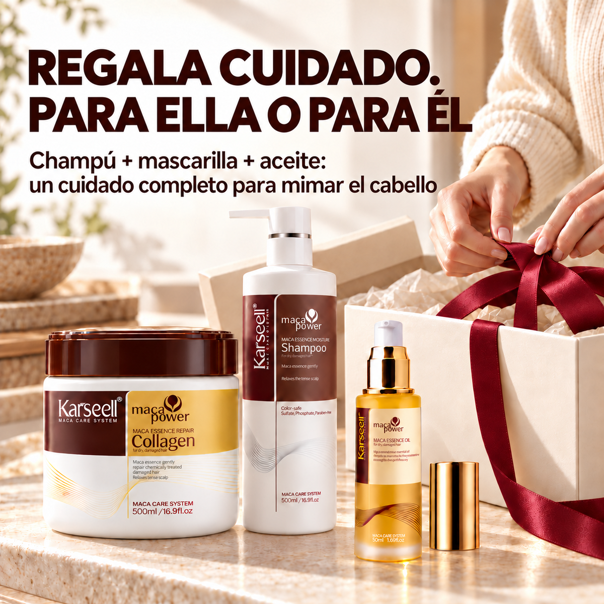 Hair repair pack collagen mask 500ml + shampoo 500ml