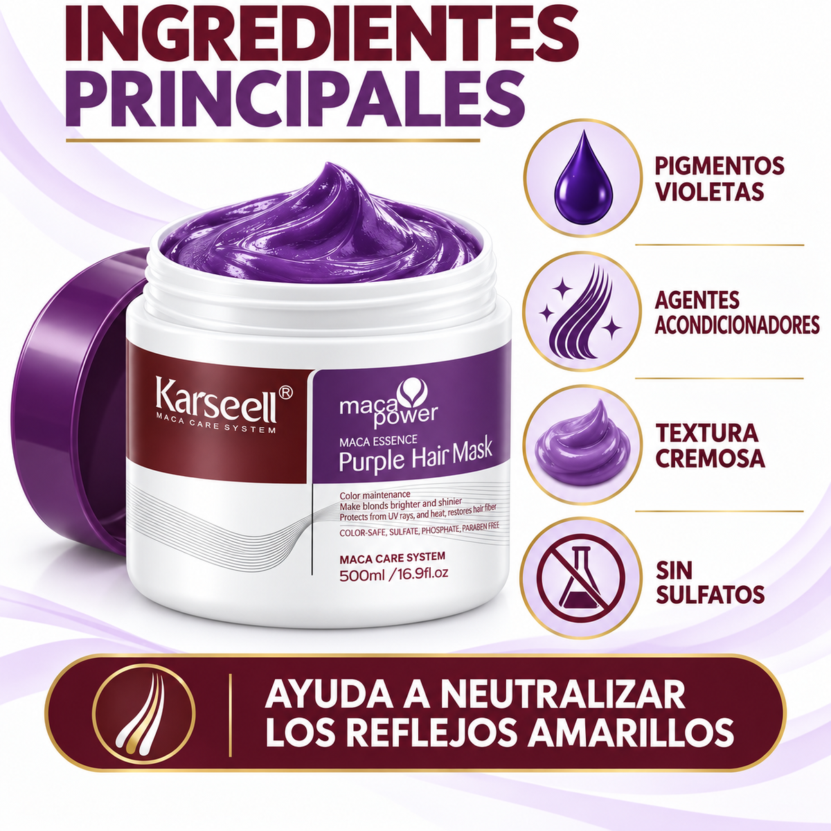 Mascarilla Capilar Violeta 500 ml