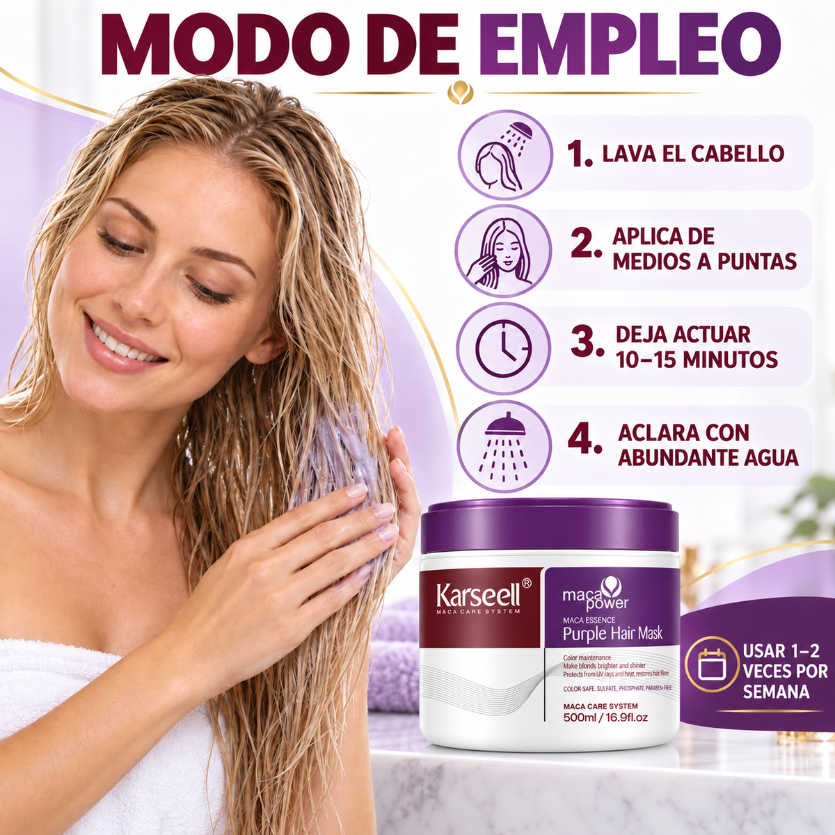 Mascarilla Capilar Violeta 500 ml