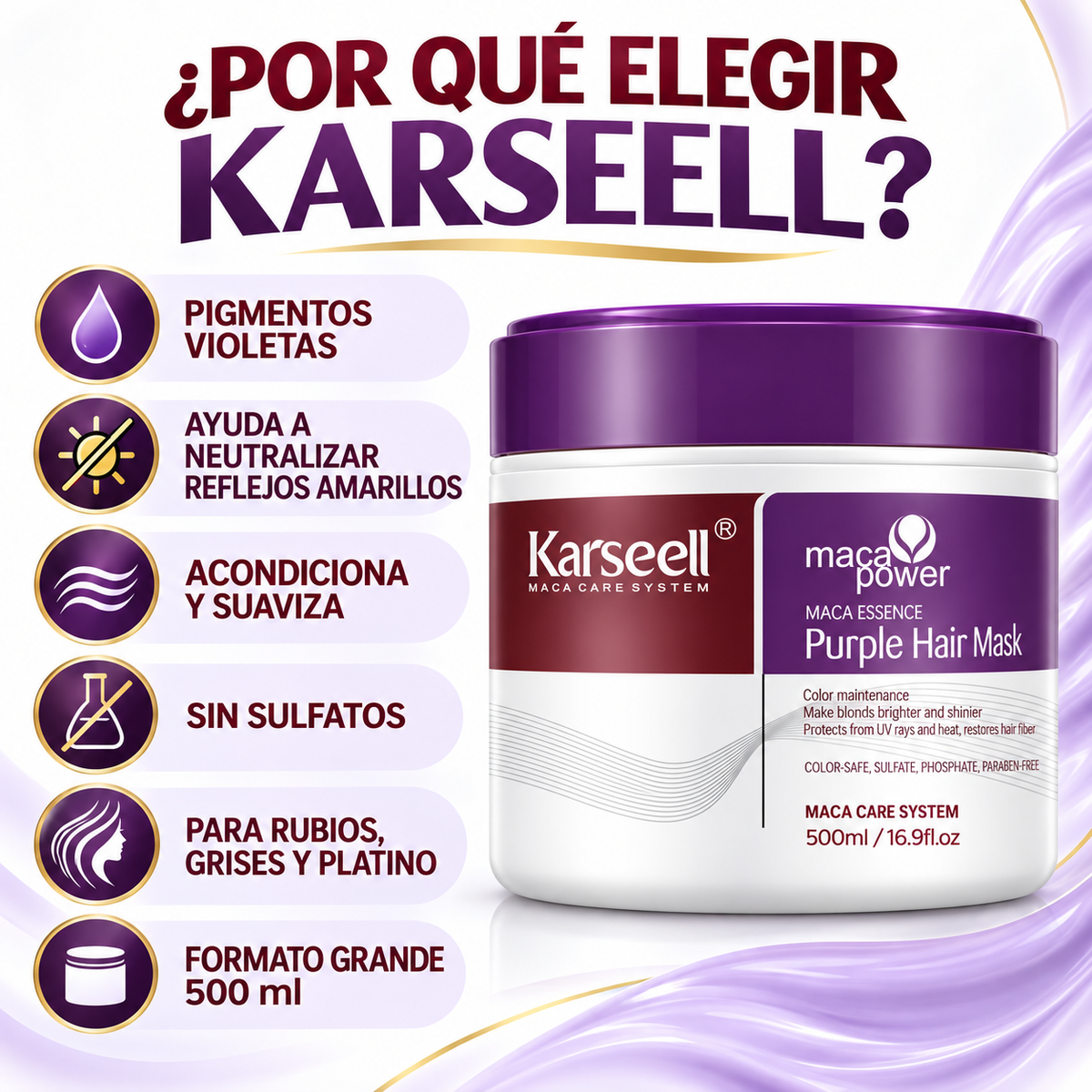 Mascarilla Capilar Violeta 500 ml