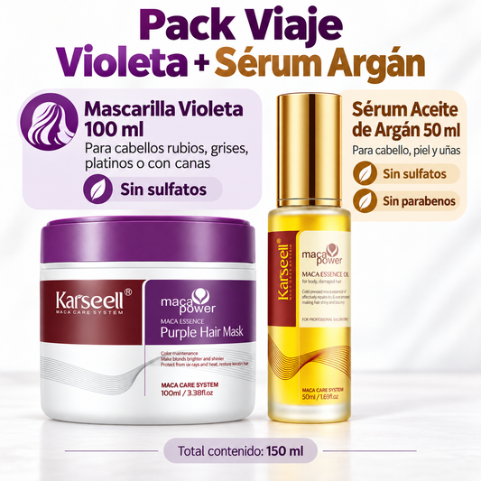 Pack Mascarilla Violeta 100 ml + Sérum de Aceite de Argán 50 ml