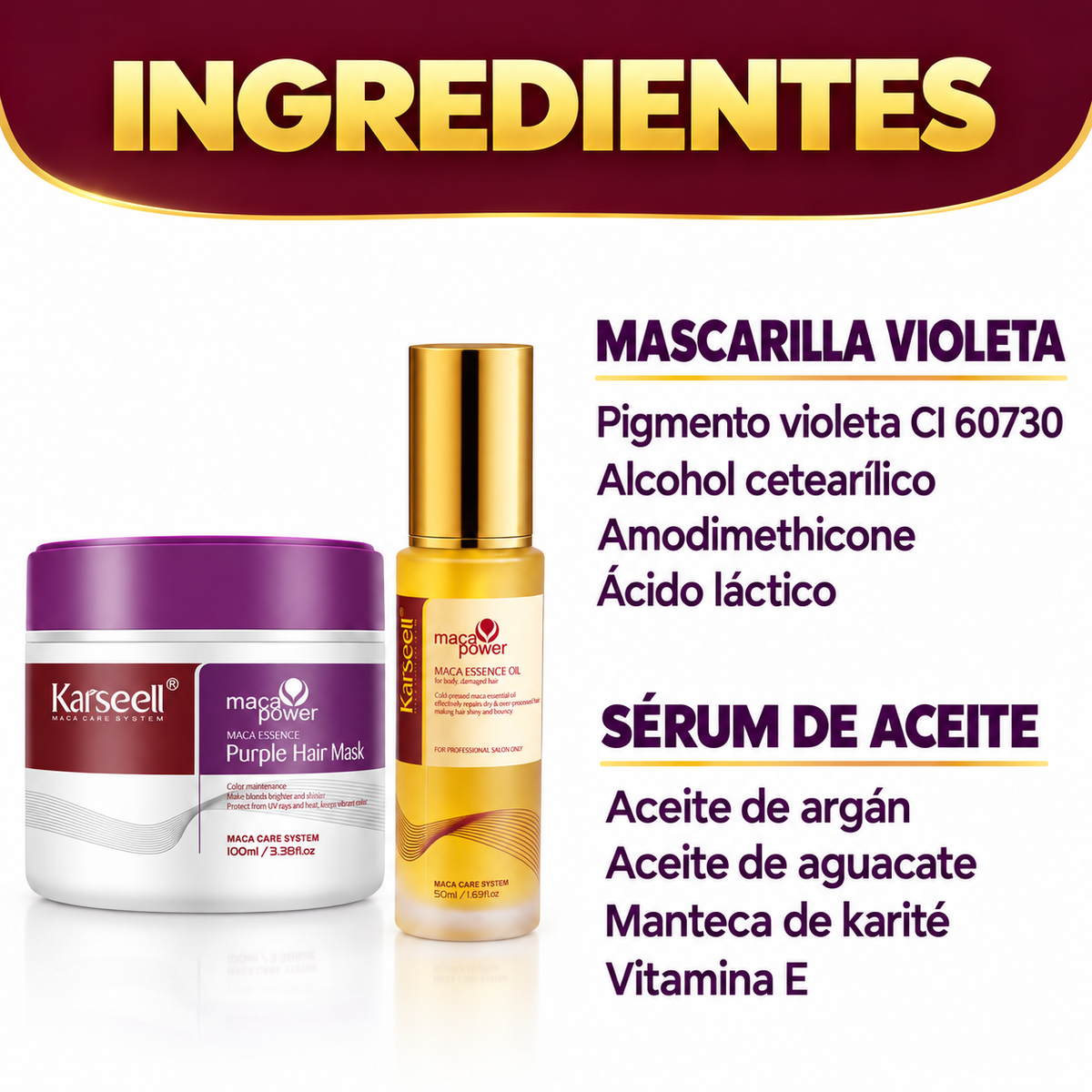 Pack Mascarilla Violeta 100 ml + Sérum de Aceite de Argán 50 ml