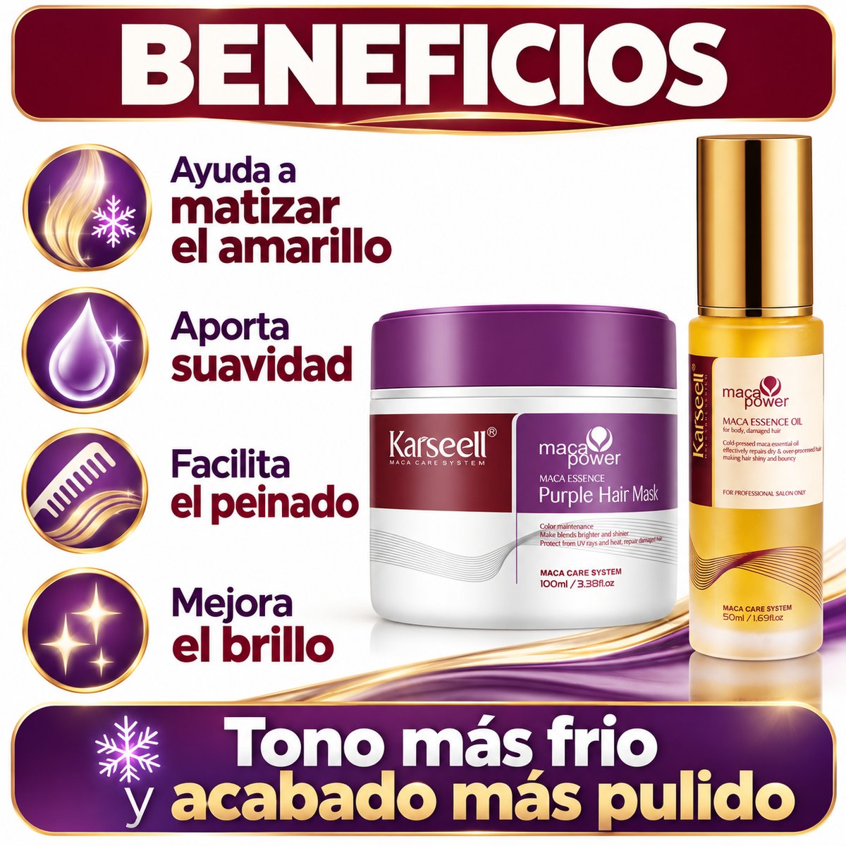 Pack Mascarilla Violeta 100 ml + Sérum de Aceite de Argán 50 ml