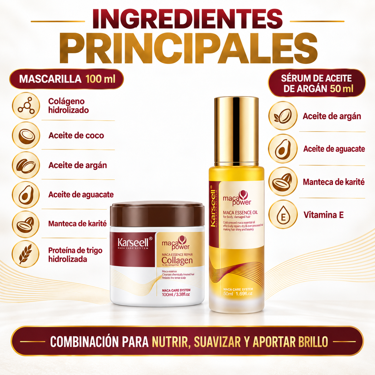 Pack Mascarilla de Colágeno 100 ml + Sérum de Aceite de Argán 50 ml