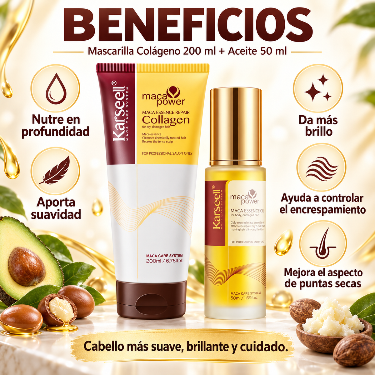 Pack Mascarilla Colágeno 200 ml + Sérum de Aceite de Argán 50 ml