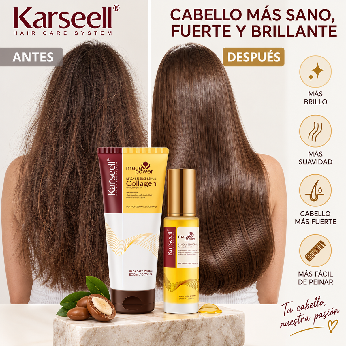 Pack Mascarilla Colágeno 200 ml + Sérum de Aceite de Argán 50 ml