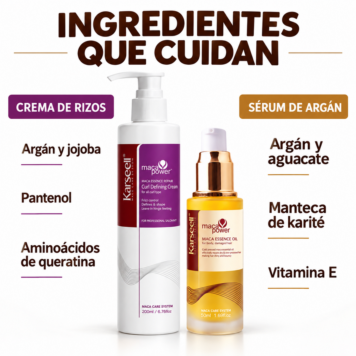 Pack Crema Definidora de Rizos 200 ml + Aceite de Argán 50 ml