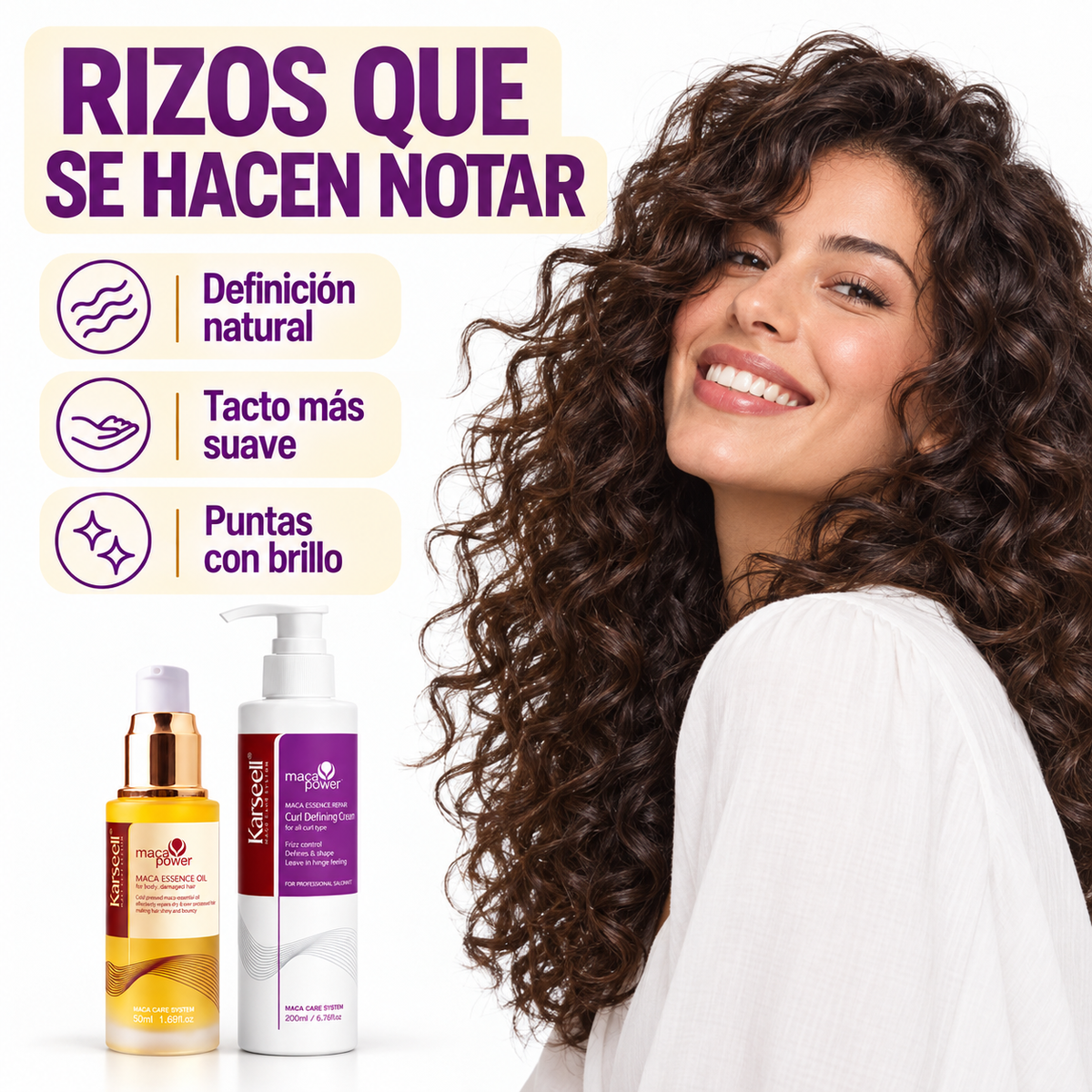 Pack Crema Definidora de Rizos 200 ml + Aceite de Argán 50 ml
