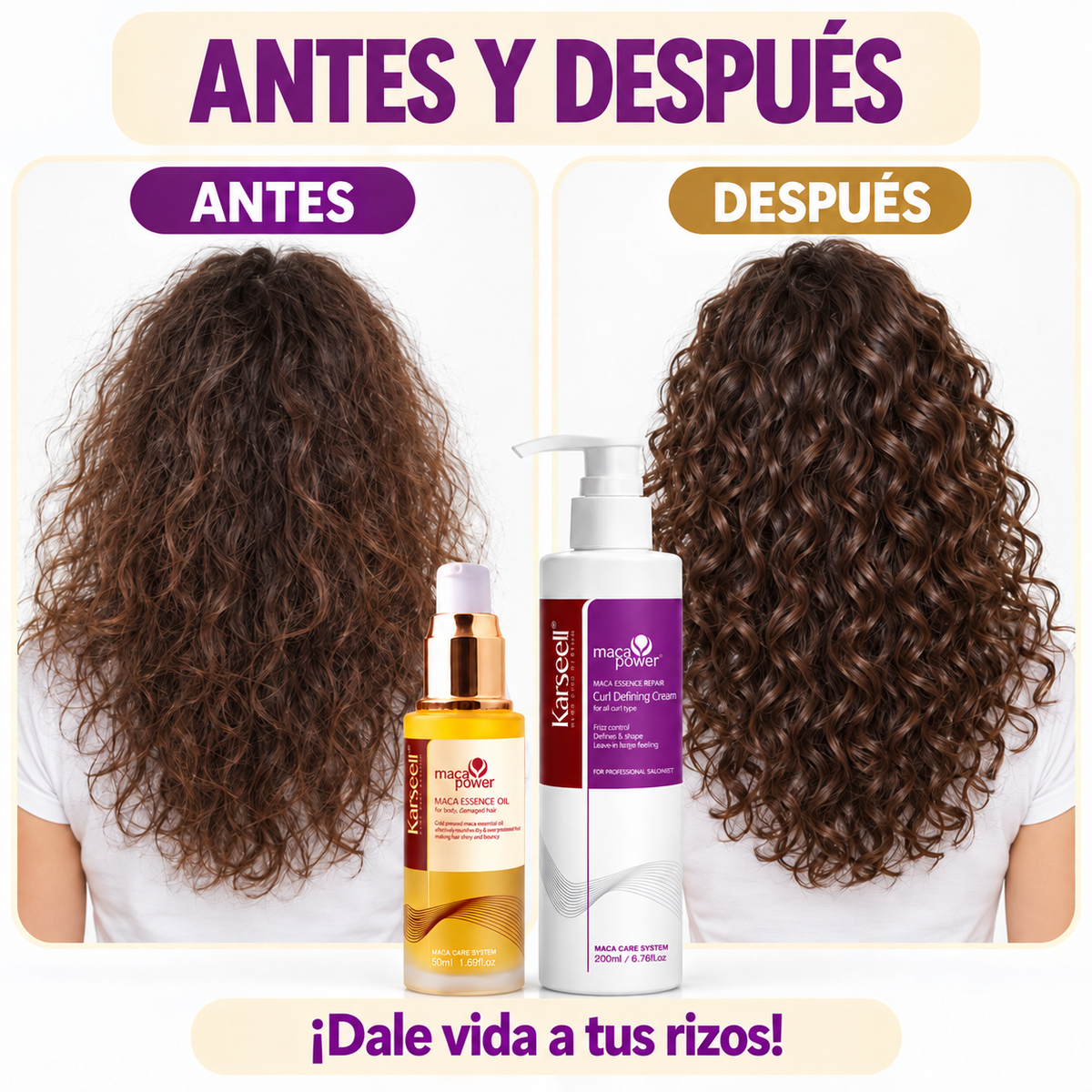 Pack Crema Definidora de Rizos 200 ml + Aceite de Argán 50 ml